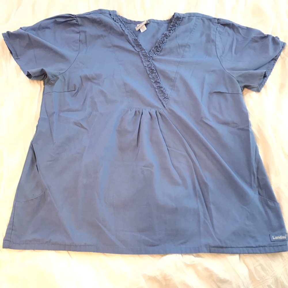 Landau Ruffle Crossover Top Ceil